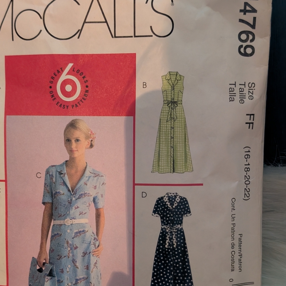 14 - 24 Sewing Patterns-4 Pc. - Picture 3 of 6